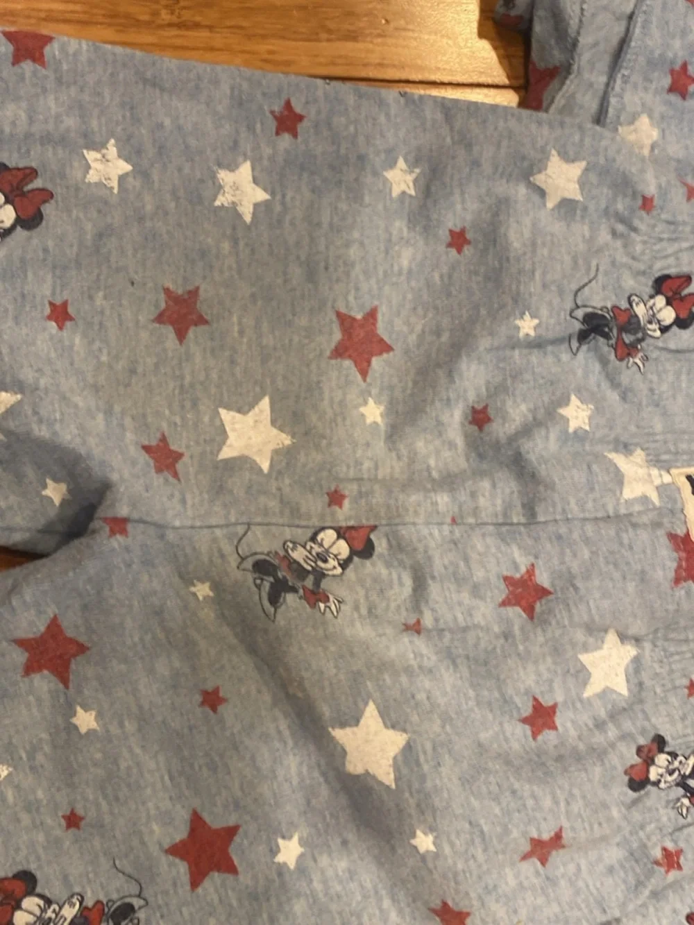 Disney Minnie Mouse Star Print Two-Piece Set - Blue & Red 3T